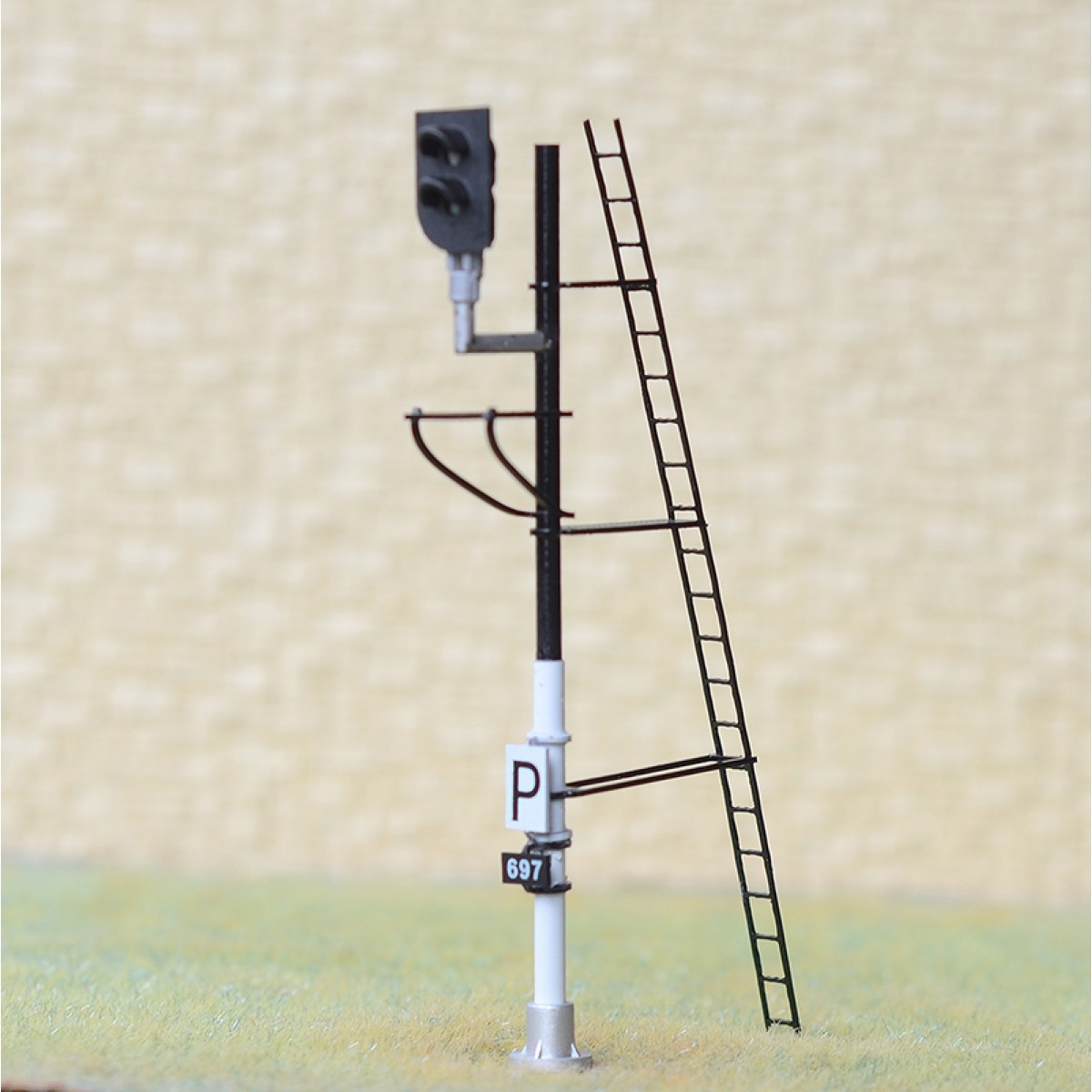 1 x HO scale model railroad European block signal light 2 aspects metal #ES2F